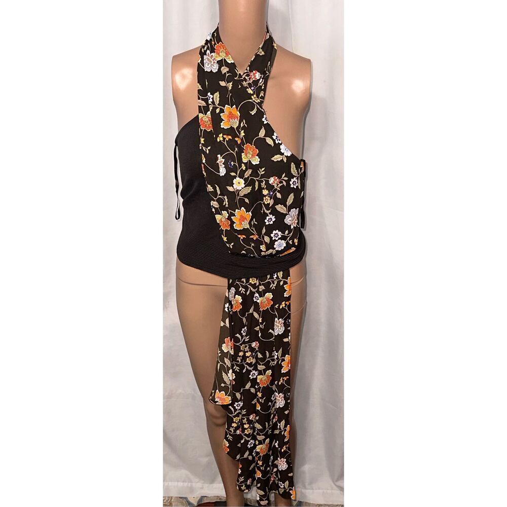 NEW WITH TAGS New York & Company - Brown‎ Floral - 7th Avenue and Top SIZE Small